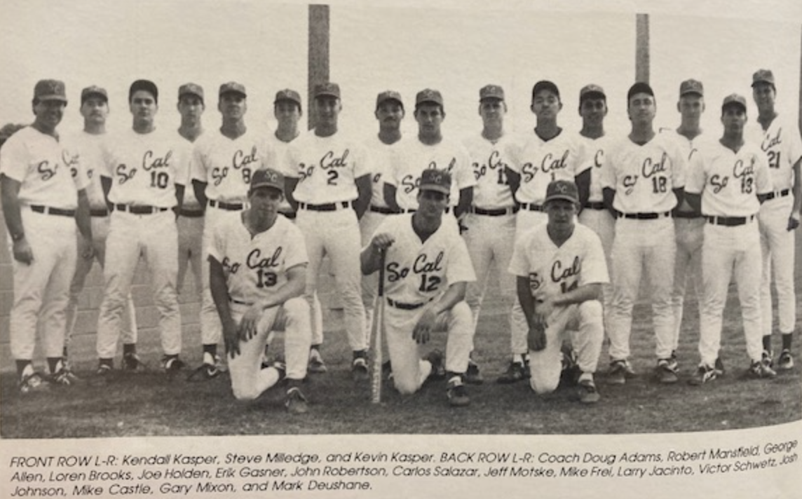 Vanguard University Baseball Team 1990 